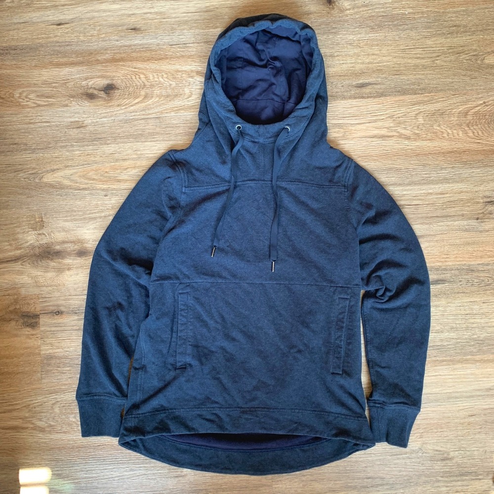 Lululemon Split Pullover Hoodie in Navy Blue - Kangaroo Pocket